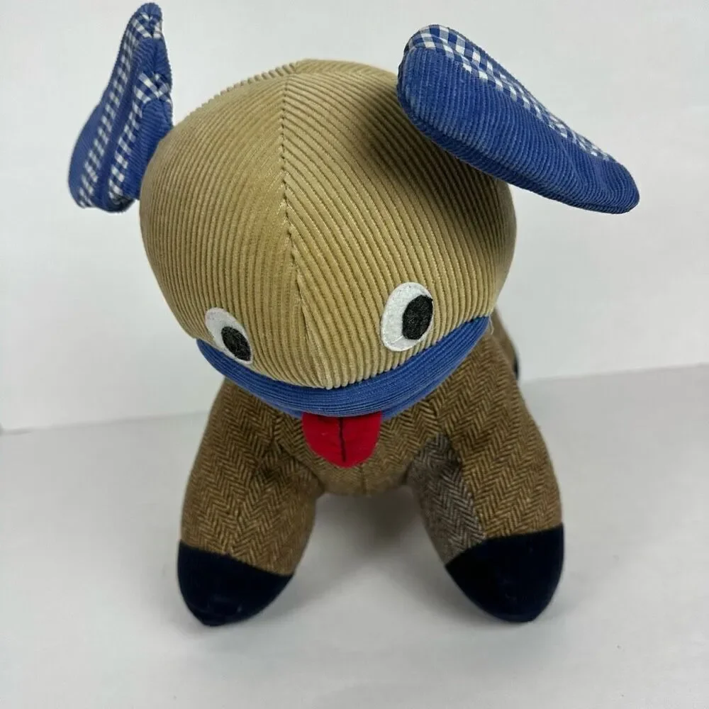 Pottery Barn Kids Tweed Corduroy Plush Puppy Dog 14
